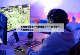 暑期夏令营第一天感想作文600,夏令营一天的感想总结