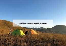 师德案例分析反思,师德案例分析题