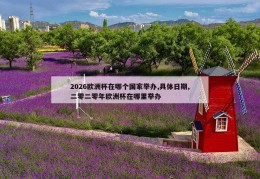 2026欧洲杯在哪个国家举办,具体日期,二零二零年欧洲杯在哪里举办