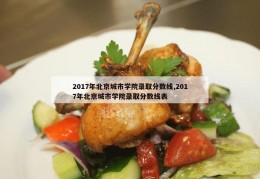 2017年北京城市学院录取分数线,2017年北京城市学院录取分数线表