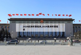 2024欧洲杯赛程表,2024美洲杯赛程表