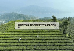 顺德农村宅基地买卖,顺德农村宅基地买卖流程